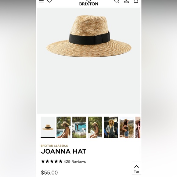 JOANNA BRIXTON SUN HAT